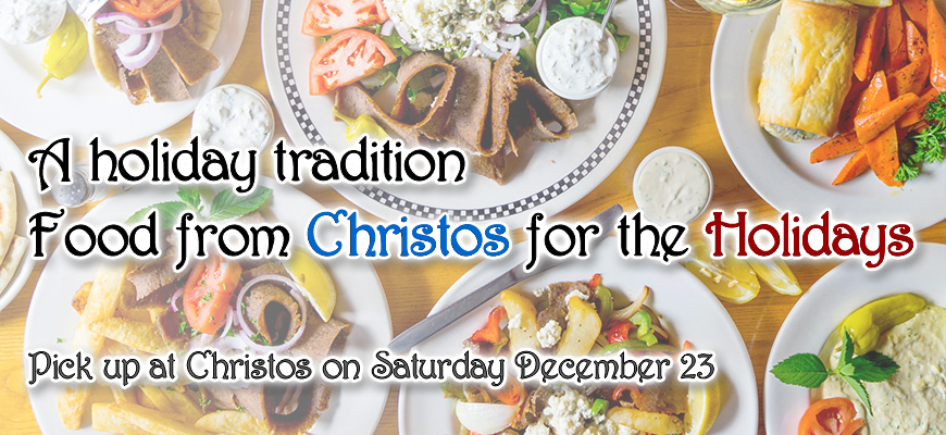 Let Christos Cater Your Holidays!